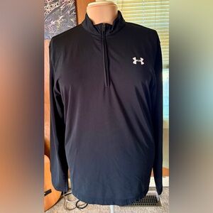 Vintage Under Armour 1/4 Zip Pullover  - Black (Size XL)